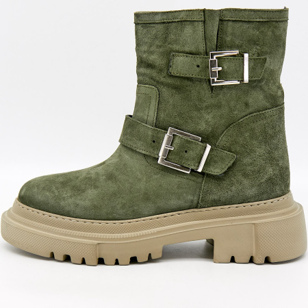 Ботинки  Dakkem  хаки  нубук Z-100400 фото в интернет-магазине | Omadey.ru