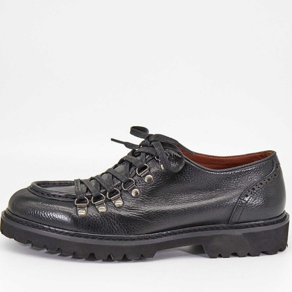 Фото Полуботинки  Mirco Osvaldo  черный  кожа Z-90321