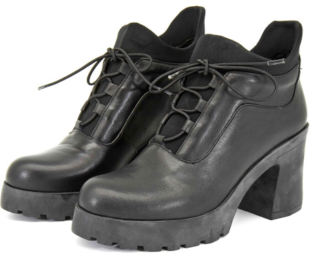 Ботильоны  Derem  черный  кожа Z-8654 фото в интернет-магазине | Omadey.ru