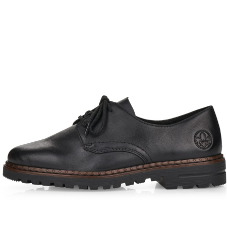 Туфли  Rieker  черный  кожа/кожа искусств. F-100099 фото в интернет-магазине | Omadey.ru