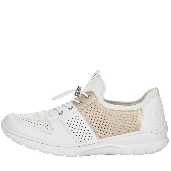 Фото Кроссовки  Rieker  белый  кожа искусств./текстиль F-400167