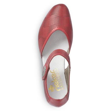 Туфли летние  Rieker  красный  кожа/кожа искусств. F-90123 фото в интернет-магазине | Omadey.ru Туфли летние  Rieker  красный  кожа/кожа искусств. F-90123 фото в интернет-магазине | Omadey.ru