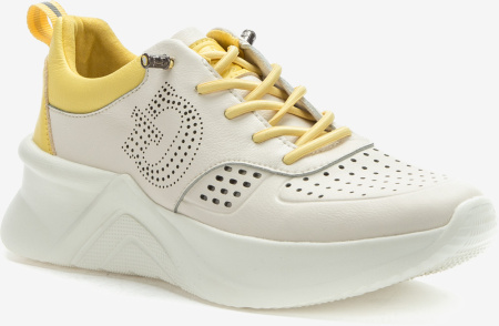 Кроссовки  Grunberg  бежевый  кожа иск. Микрополитекс/текстиль F-80836 фото в интернет-магазине | Omadey.ru