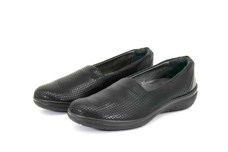 Туфли  Esse  черный  кожа F-80031 фото в интернет-магазине | Omadey.ru