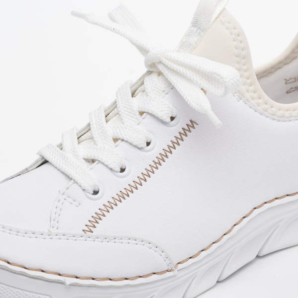 Фото Кроссовки  Rieker  белый  кожа/кожа искусств. F-200043