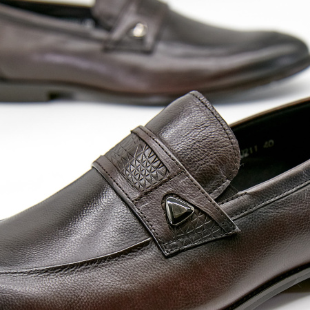 Мокасины  Pavi  коричневый  кожа Z-100742 фото в интернет-магазине | Omadey.ru