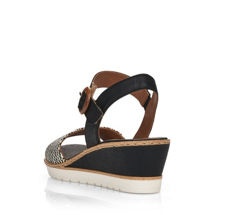 Босоножки  Remonte  черный  кожа искусств./текстиль F-100711 фото в интернет-магазине | Omadey.ru Босоножки  Remonte  черный  кожа искусств./текстиль F-100711 фото в интернет-магазине | Omadey.ru