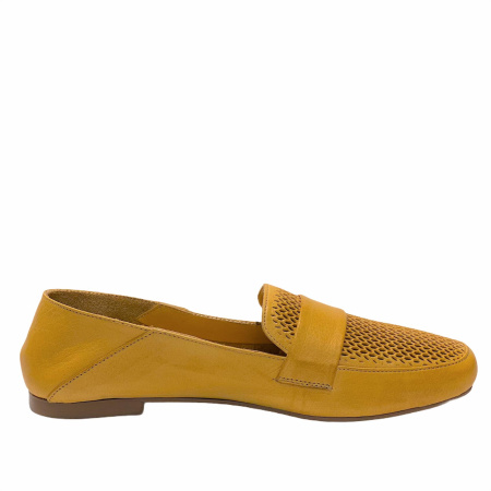 Туфли  Rovigo  желтый  кожа F-90960 фото в интернет-магазине | Omadey.ru