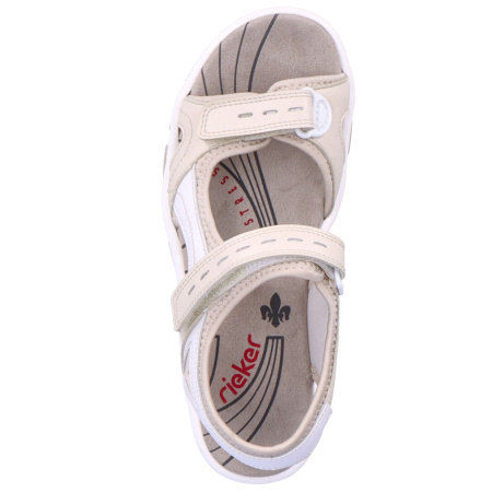 Сандалии  Rieker бежевый кожа/текстиль F-400129 фото в интернет-магазине | Omadey.ru