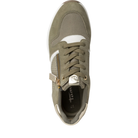 Кроссовки  женские Tamaris  хаки  кожа искусств. F-100131 фото в интернет-магазине | Omadey.ru