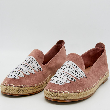 Слипоны  MYSET  розовый  текстиль F-90946 фото в интернет-магазине | Omadey.ru