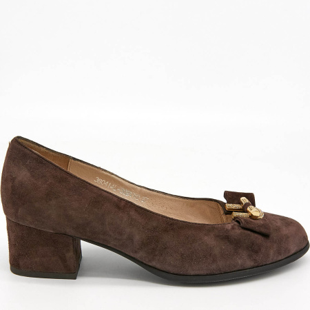 Туфли  Cavaletto  коричневый  велюр Z-8494 фото в интернет-магазине | Omadey.ru
