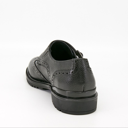 Туфли  Romitan  черный  кожа Z-90456 фото в интернет-магазине | Omadey.ru