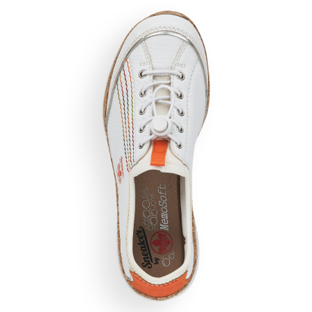 Кеды  женские Rieker  белый  кожа искусств./текстиль F-100088 фото в интернет-магазине | Omadey.ru