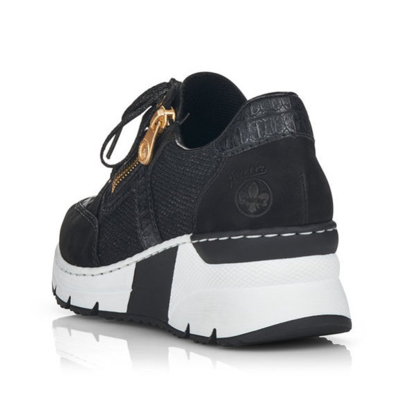 Фото Кроссовки  Rieker  черный  кожа/кожа искусств./текстиль Z-100417