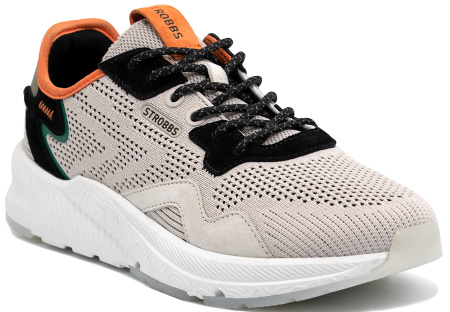 Кроссовки  Strobbs  бежевый  замша/текстиль F-300382 фото в интернет-магазине | Omadey.ru