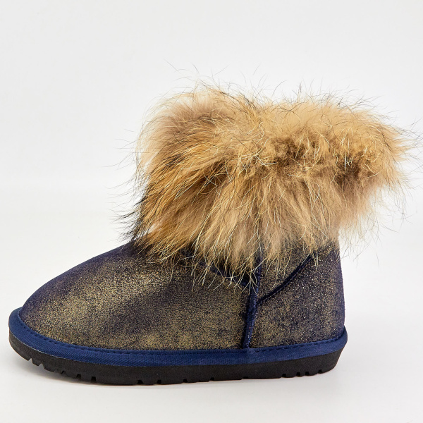 Фото Ботинки  Ridlcat  синий  кожа Z-89166