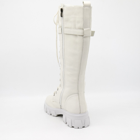 Сапоги  Bonavi  белый  кожа Z-100829 фото в интернет-магазине | Omadey.ru