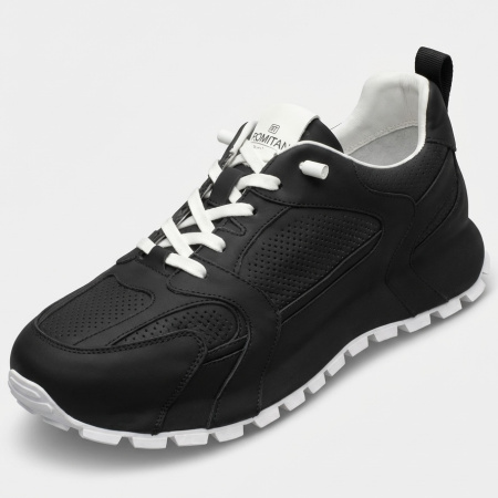 Кроссовки  Romitan  черный  кожа  F-401194 фото в интернет-магазине | Omadey.ru