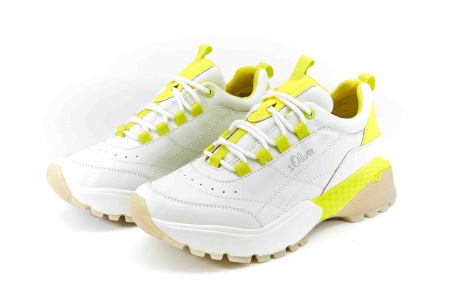 Кроссовки  S.Oliver  белый  иск. материал F-80244 фото в интернет-магазине | Omadey.ru