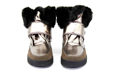 Ботинки  Keddo  серебряный  нубук искусств./нейлон Z-8622 фото в интернет-магазине | Omadey.ru