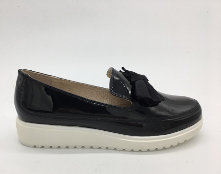 Туфли  Keddo  черный  кожа лаковая искусств. Z-7040 фото в интернет-магазине | Omadey.ru