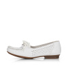 Мокасины  женские Rieker  белый  кожа/кожа искусств. F-100554 фото в интернет-магазине | Omadey.ru