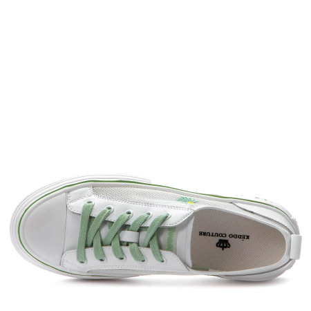 Кеды  Keddo  белый  кожа искусств./текстиль F-90655 фото в интернет-магазине | Omadey.ru