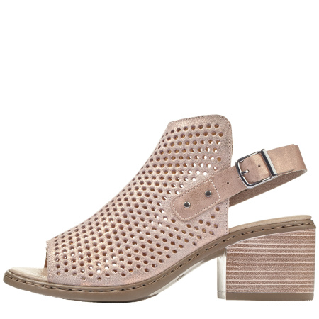 Босоножки  Rieker розовый кожа/кожа искусств. F-400469 фото в интернет-магазине | Omadey.ru