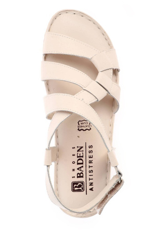 Сандалии  Baden  бежевый  кожа F-90637 фото в интернет-магазине | Omadey.ru