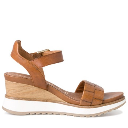 Босоножки  Tamaris  коричневый  кожа F-100316 фото в интернет-магазине | Omadey.ru