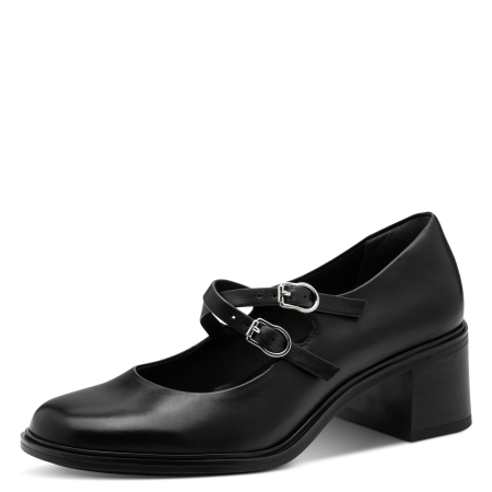 Туфли  Tamaris  черный  кожа  Z-400946 фото в интернет-магазине | Omadey.ru