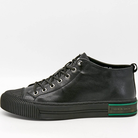 Ботинки  Romitan  черный  кожа Z-100651