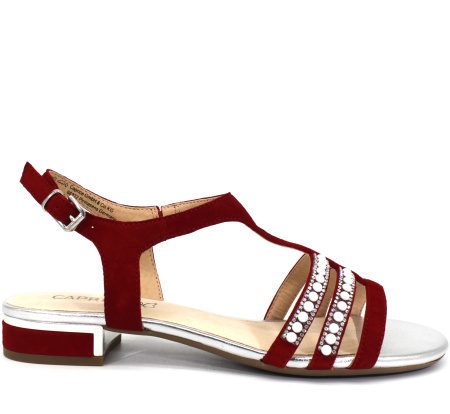 Босоножки  Caprice  красный  кожа F-7704 фото в интернет-магазине | Omadey.ru
