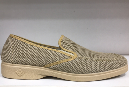 Слипоны  Imara ORTO  бежевый  текстиль F-90036 фото в интернет-магазине | Omadey.ru