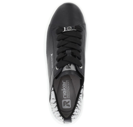 Кеды  Rieker-Evolution  черный  кожа/кожа искусств. F-300075 фото в интернет-магазине | Omadey.ru