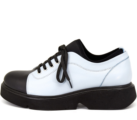 Полуботинки  Rovigo  сине-черный  кожа Z-8216 фото в интернет-магазине | Omadey.ru