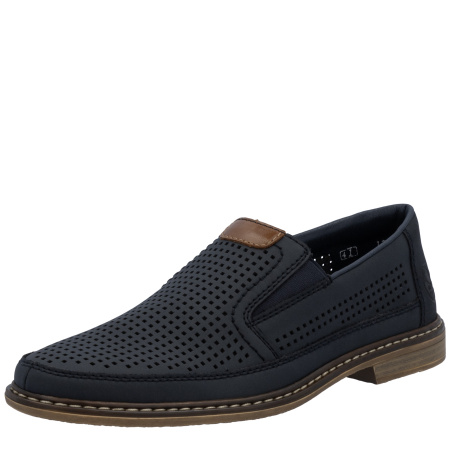 Туфли  Rieker  синий  кожа/кожа искусств. F-400474 фото в интернет-магазине | Omadey.ru