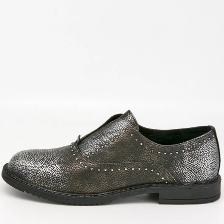 Туфли  Keddo  серебряный  кожа искусств. Z-7034 фото в интернет-магазине | Omadey.ru