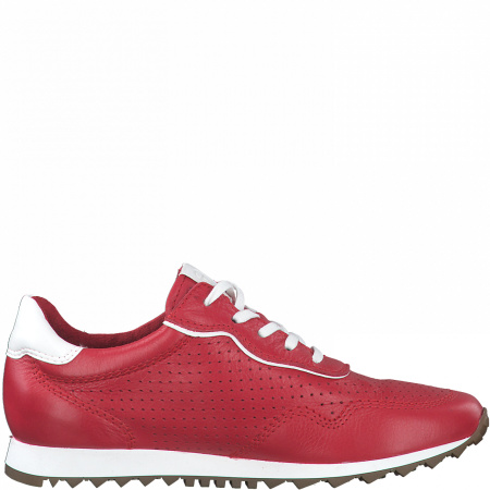 Кроссовки  Tamaris  красный  кожа F-90490 фото в интернет-магазине | Omadey.ru