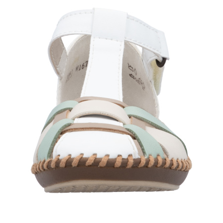 Босоножки  Rieker  мультицвет  кожа искусств. F-400522 фото в интернет-магазине | Omadey.ru