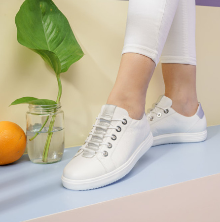 Кроссовки  женские Remonte  белый  кожа/кожа искусств. F-90096 фото в интернет-магазине | Omadey.ru