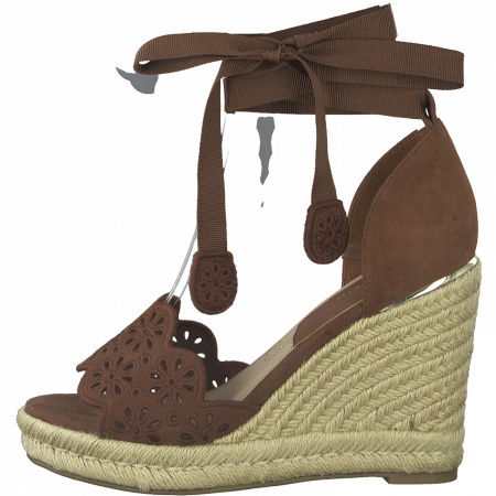 Босоножки  Tamaris  коричневый  кожа F-90528 фото в интернет-магазине | Omadey.ru