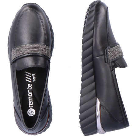 Туфли  Remonte  черный  кожа/кожа искусств. Z-300029 фото в интернет-магазине | Omadey.ru