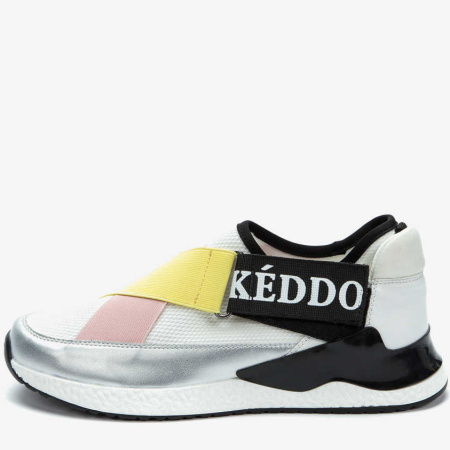 Кроссовки  Keddo  серебряный  кожа искусств./текстиль F-80729 фото в интернет-магазине | Omadey.ru