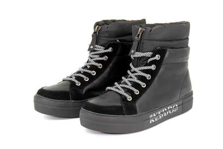 Ботинки  Keddo  черный  замша/кожа искусств. Z-8638 фото в интернет-магазине | Omadey.ru