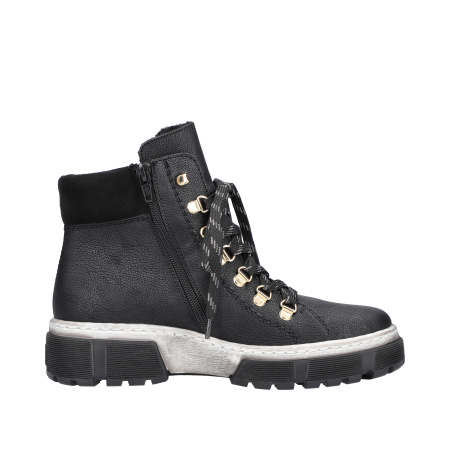 Ботинки  Rieker  черный  кожа искусств./текстиль Z-100871 фото в интернет-магазине | Omadey.ru
