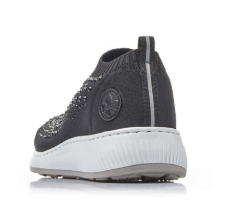 Кроссовки  Rieker  черный  кожа искусств./текстиль F-90136 фото в интернет-магазине | Omadey.ru