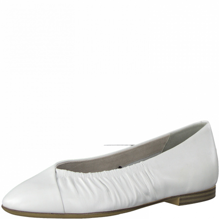 Балетки  Tamaris  белый  кожа Z-100124 фото в интернет-магазине | Omadey.ru