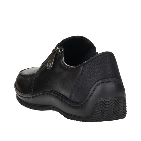 Мокасины  Rieker  черный  кожа/кожа искусств. F-400018 фото в интернет-магазине | Omadey.ru